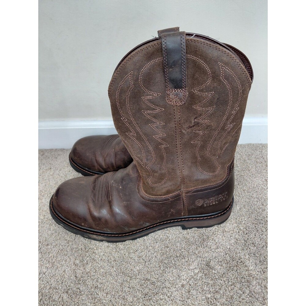 Ariat Groundbreaker Men's Steel Toe Work Boot - Brown, Size US 12EE